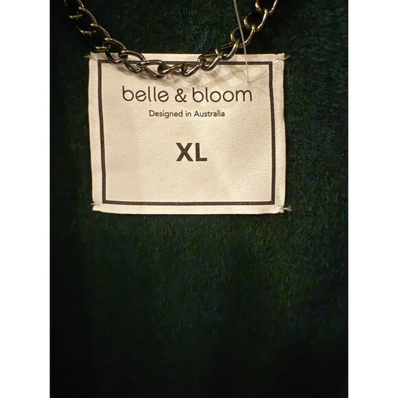 Belle & Bloom Wool Blend Oversized Jacket - Green XL - Picture 8 of 10